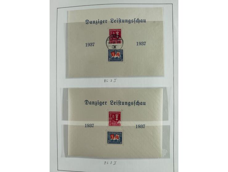 1920/39, interessante postfrische/ungebrauchte und gestempelte Sammlung in 1 Album, inkl. Dienstmarken und Portomarken, mit M