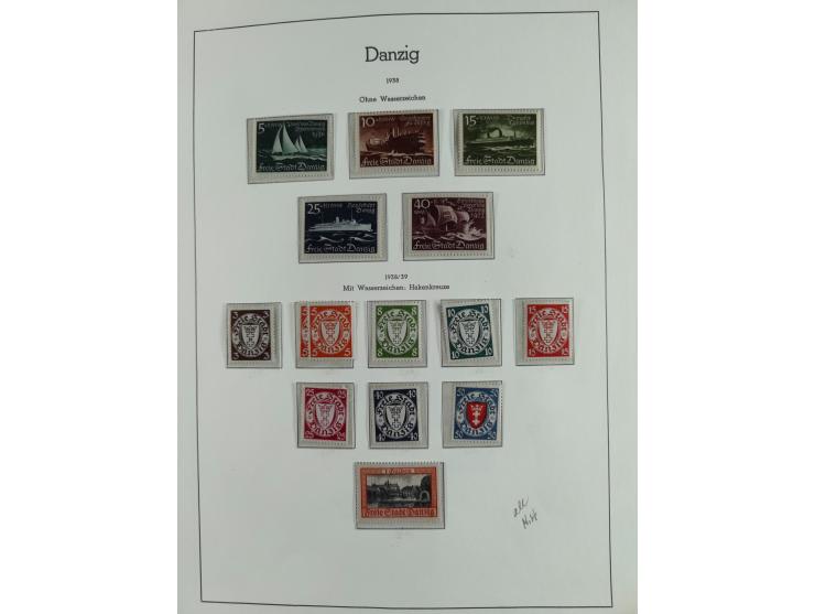 1920/39, interessante postfrische/ungebrauchte und gestempelte Sammlung in 1 Album, inkl. Dienstmarken und Portomarken, mit M