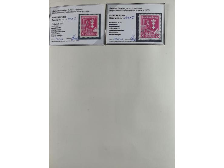 1920/39, interessante postfrische/ungebrauchte und gestempelte Sammlung in 1 Album, inkl. Dienstmarken und Portomarken, mit M