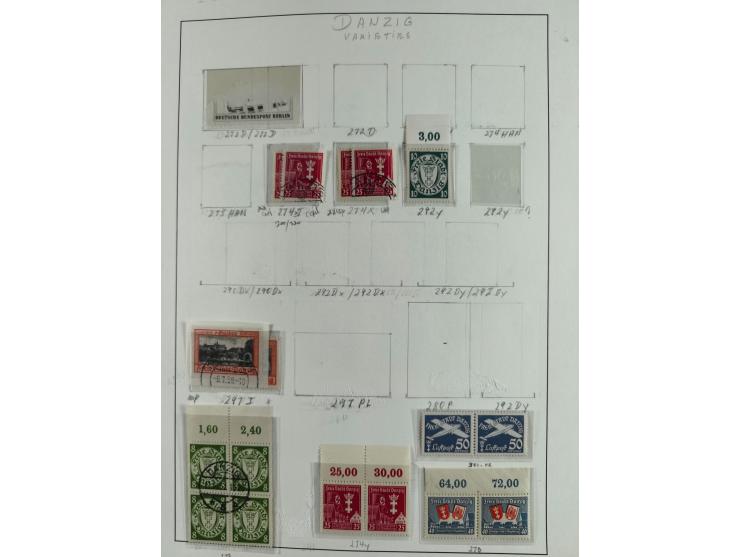 1920/39, interessante postfrische/ungebrauchte und gestempelte Sammlung in 1 Album, inkl. Dienstmarken und Portomarken, mit M