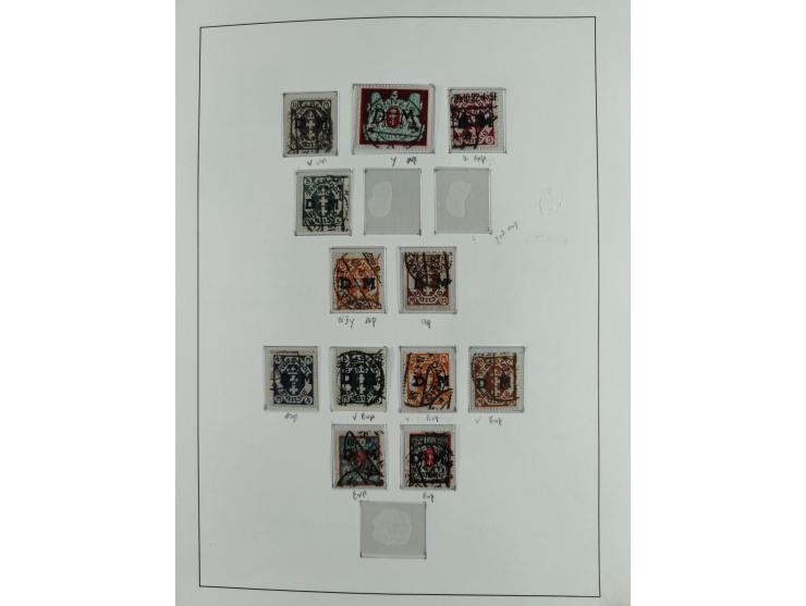 1920/39, interessante postfrische/ungebrauchte und gestempelte Sammlung in 1 Album, inkl. Dienstmarken und Portomarken, mit M
