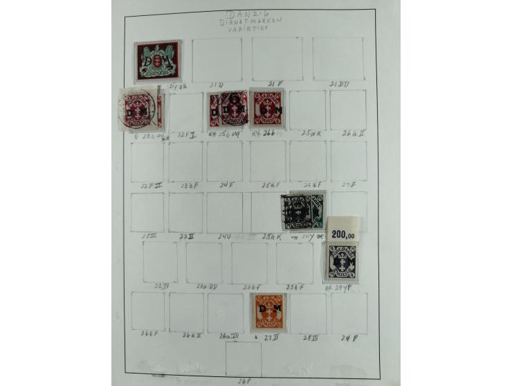 1920/39, interessante postfrische/ungebrauchte und gestempelte Sammlung in 1 Album, inkl. Dienstmarken und Portomarken, mit M