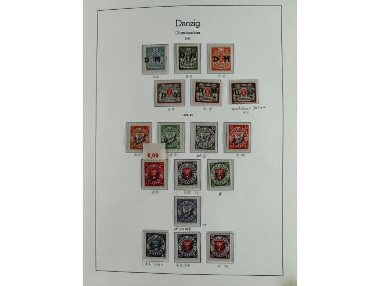 1920/39, interessante postfrische/ungebrauchte und gestempelte Sammlung in 1 Album, inkl. Dienstmarken und Portomarken, mit M