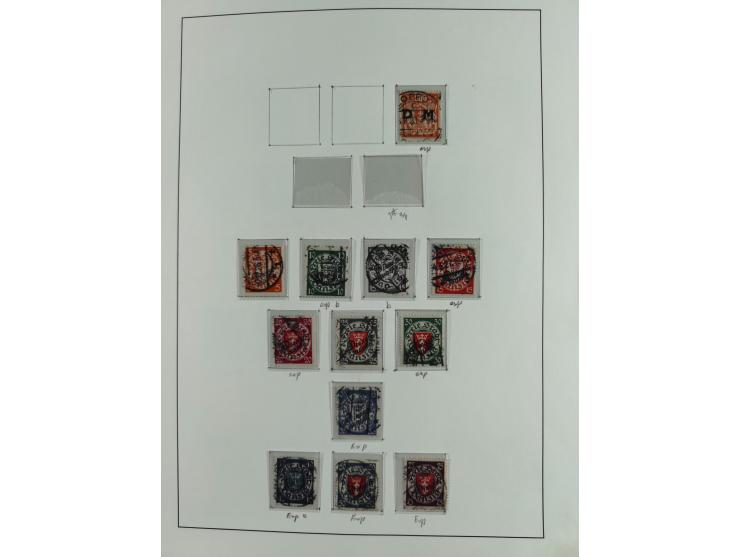 1920/39, interessante postfrische/ungebrauchte und gestempelte Sammlung in 1 Album, inkl. Dienstmarken und Portomarken, mit M