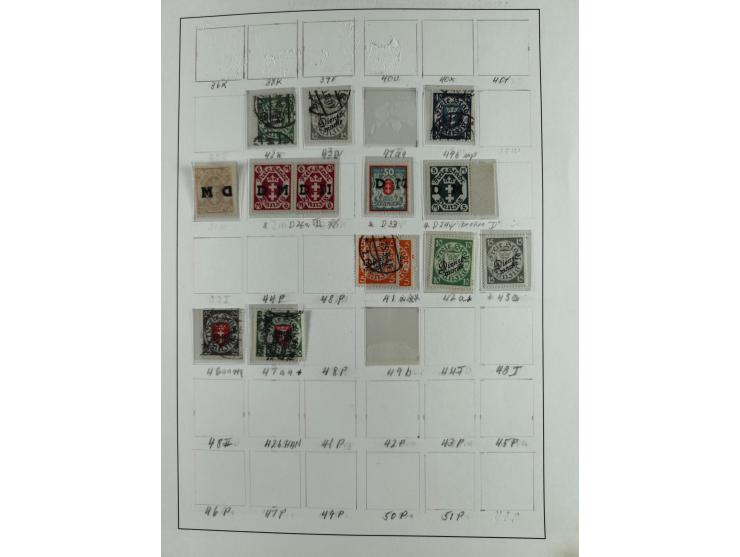 1920/39, interessante postfrische/ungebrauchte und gestempelte Sammlung in 1 Album, inkl. Dienstmarken und Portomarken, mit M