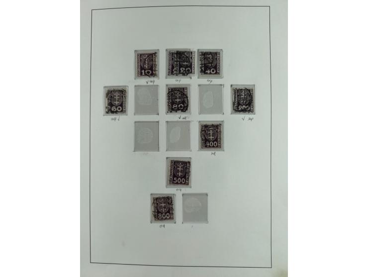 1920/39, interessante postfrische/ungebrauchte und gestempelte Sammlung in 1 Album, inkl. Dienstmarken und Portomarken, mit M