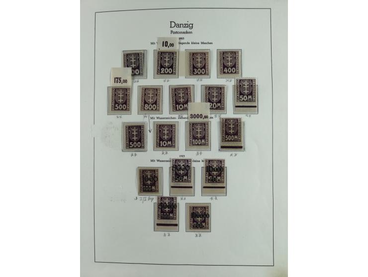 1920/39, interessante postfrische/ungebrauchte und gestempelte Sammlung in 1 Album, inkl. Dienstmarken und Portomarken, mit M