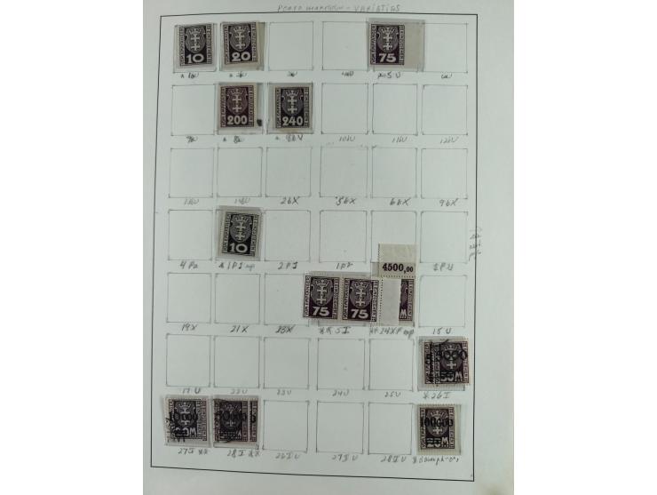 1920/39, interessante postfrische/ungebrauchte und gestempelte Sammlung in 1 Album, inkl. Dienstmarken und Portomarken, mit M