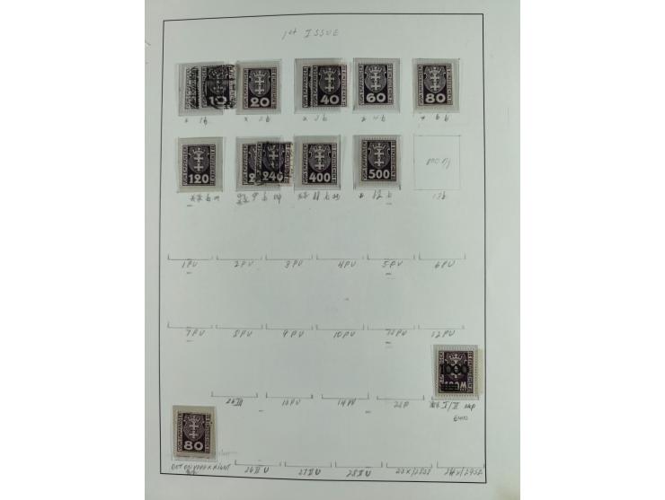 1920/39, interessante postfrische/ungebrauchte und gestempelte Sammlung in 1 Album, inkl. Dienstmarken und Portomarken, mit M