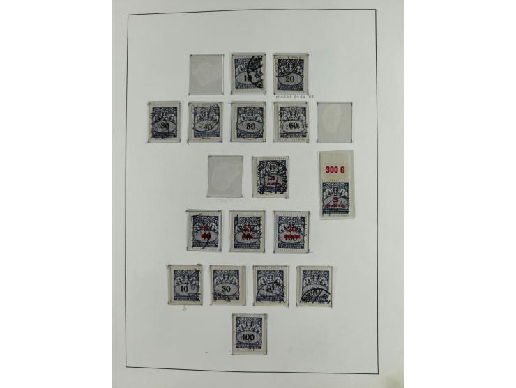 1920/39, interessante postfrische/ungebrauchte und gestempelte Sammlung in 1 Album, inkl. Dienstmarken und Portomarken, mit M