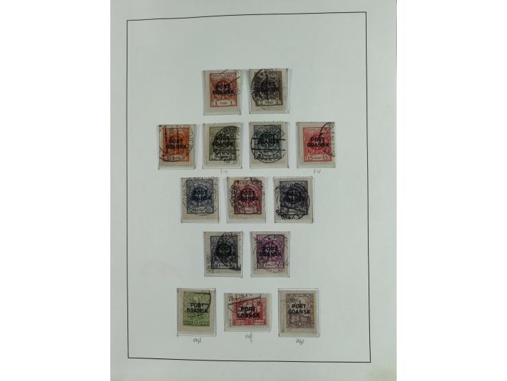 1920/39, interessante postfrische/ungebrauchte und gestempelte Sammlung in 1 Album, inkl. Dienstmarken und Portomarken, mit M