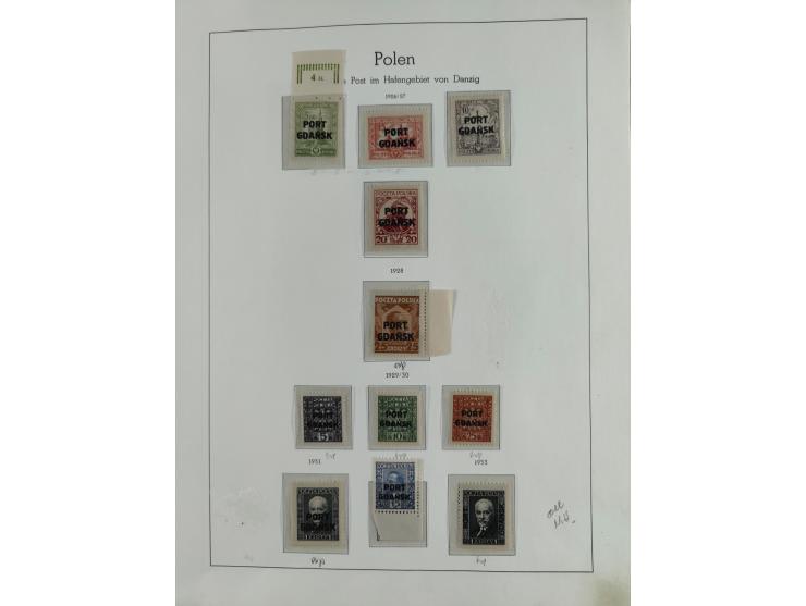 1920/39, interessante postfrische/ungebrauchte und gestempelte Sammlung in 1 Album, inkl. Dienstmarken und Portomarken, mit M