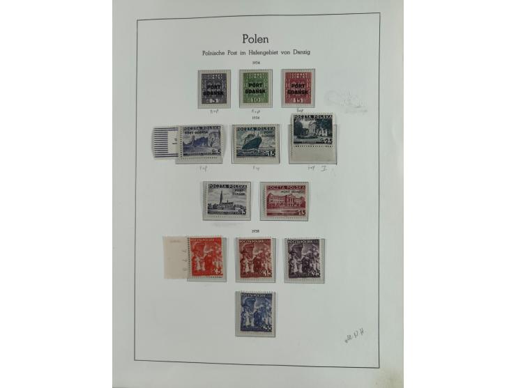 1920/39, interessante postfrische/ungebrauchte und gestempelte Sammlung in 1 Album, inkl. Dienstmarken und Portomarken, mit M