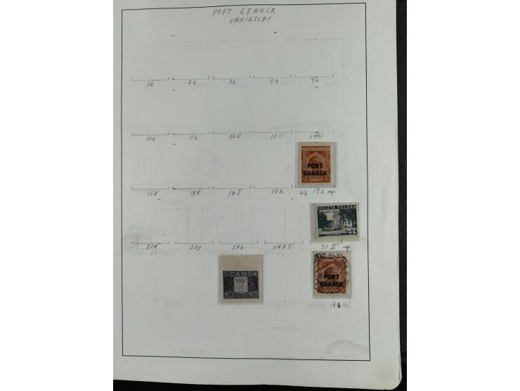 1920/39, interessante postfrische/ungebrauchte und gestempelte Sammlung in 1 Album, inkl. Dienstmarken und Portomarken, mit M