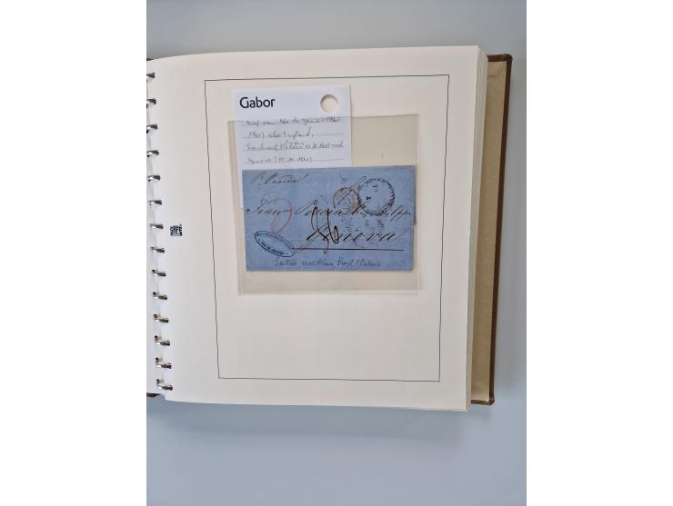 1843/2007 (ca.), umfangreiche postfrische, ungebrauchte und gebrauchte Sammlung in 32 Alben mit Briefen, inkl. amtlichen, Geb