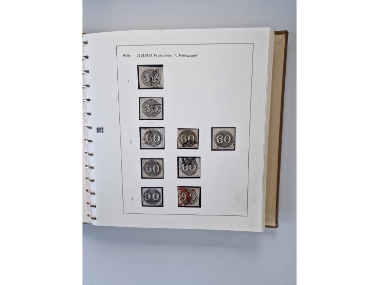 1843/2007 (ca.), umfangreiche postfrische, ungebrauchte und gebrauchte Sammlung in 32 Alben mit Briefen, inkl. amtlichen, Geb