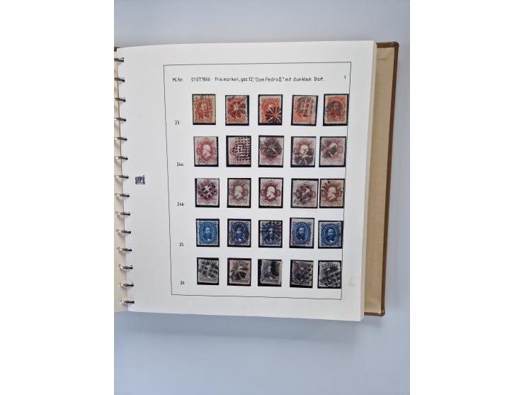 1843/2007 (ca.), umfangreiche postfrische, ungebrauchte und gebrauchte Sammlung in 32 Alben mit Briefen, inkl. amtlichen, Geb