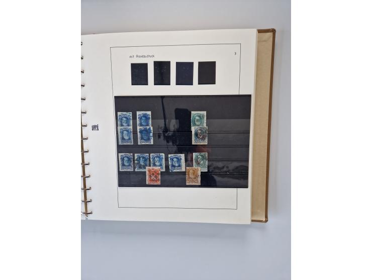 1843/2007 (ca.), umfangreiche postfrische, ungebrauchte und gebrauchte Sammlung in 32 Alben mit Briefen, inkl. amtlichen, Geb