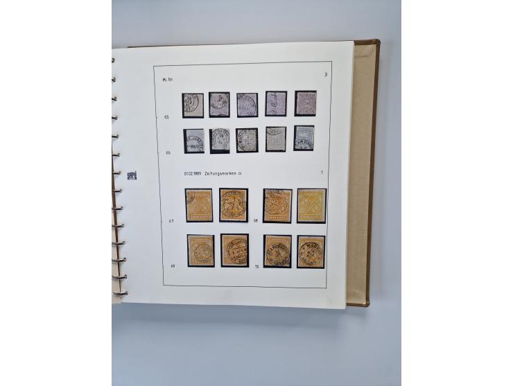 1843/2007 (ca.), umfangreiche postfrische, ungebrauchte und gebrauchte Sammlung in 32 Alben mit Briefen, inkl. amtlichen, Geb