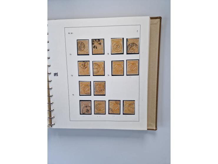 1843/2007 (ca.), umfangreiche postfrische, ungebrauchte und gebrauchte Sammlung in 32 Alben mit Briefen, inkl. amtlichen, Geb