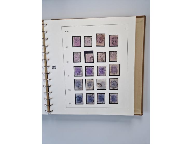 1843/2007 (ca.), umfangreiche postfrische, ungebrauchte und gebrauchte Sammlung in 32 Alben mit Briefen, inkl. amtlichen, Geb