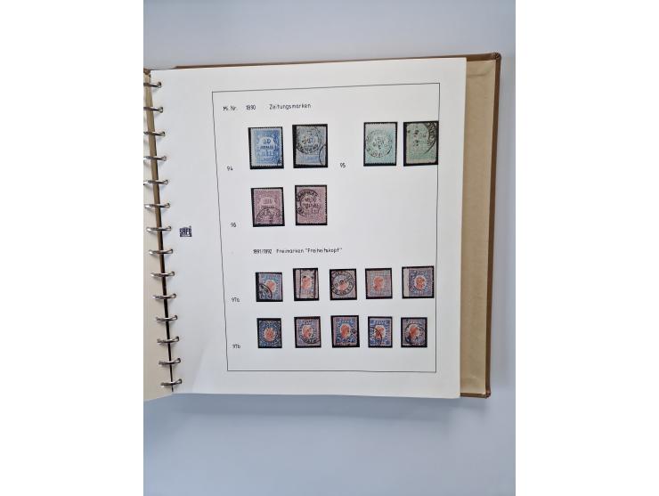 1843/2007 (ca.), umfangreiche postfrische, ungebrauchte und gebrauchte Sammlung in 32 Alben mit Briefen, inkl. amtlichen, Geb