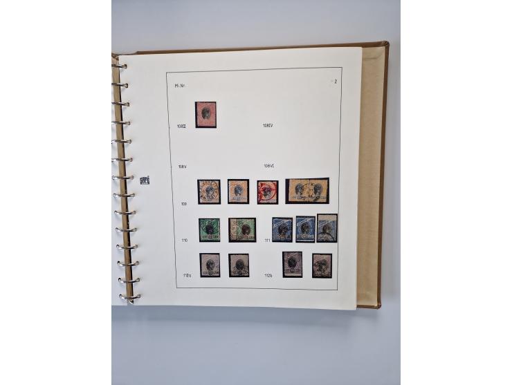 1843/2007 (ca.), umfangreiche postfrische, ungebrauchte und gebrauchte Sammlung in 32 Alben mit Briefen, inkl. amtlichen, Geb