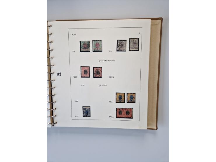 1843/2007 (ca.), umfangreiche postfrische, ungebrauchte und gebrauchte Sammlung in 32 Alben mit Briefen, inkl. amtlichen, Geb