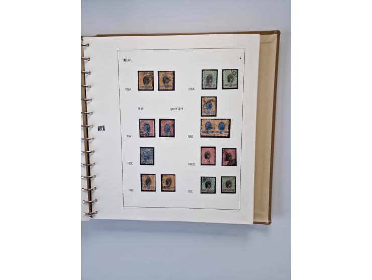 1843/2007 (ca.), umfangreiche postfrische, ungebrauchte und gebrauchte Sammlung in 32 Alben mit Briefen, inkl. amtlichen, Geb