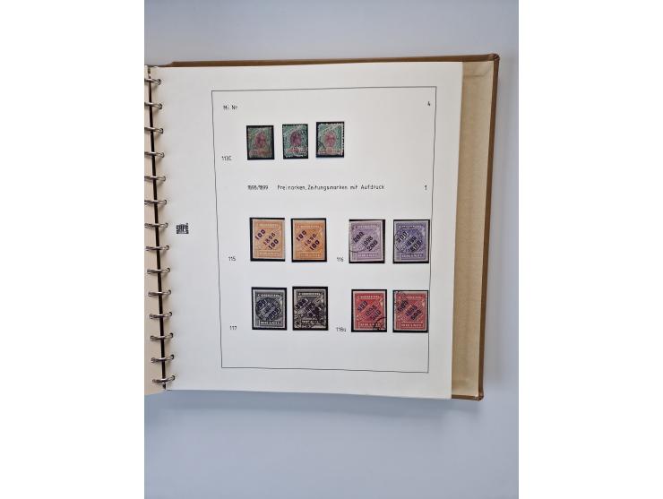 1843/2007 (ca.), umfangreiche postfrische, ungebrauchte und gebrauchte Sammlung in 32 Alben mit Briefen, inkl. amtlichen, Geb