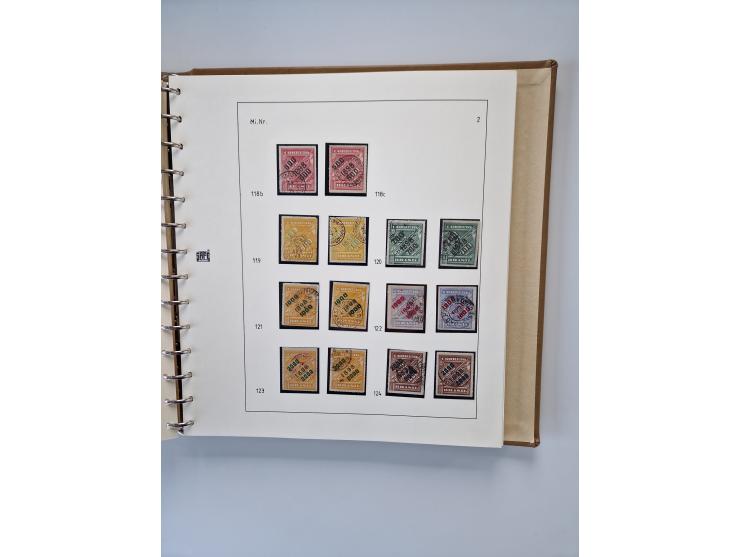 1843/2007 (ca.), umfangreiche postfrische, ungebrauchte und gebrauchte Sammlung in 32 Alben mit Briefen, inkl. amtlichen, Geb