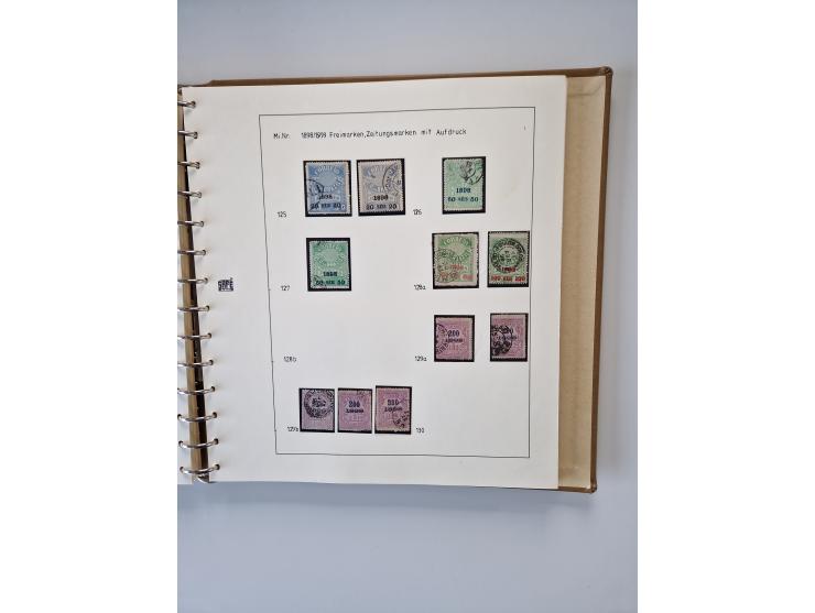 1843/2007 (ca.), umfangreiche postfrische, ungebrauchte und gebrauchte Sammlung in 32 Alben mit Briefen, inkl. amtlichen, Geb