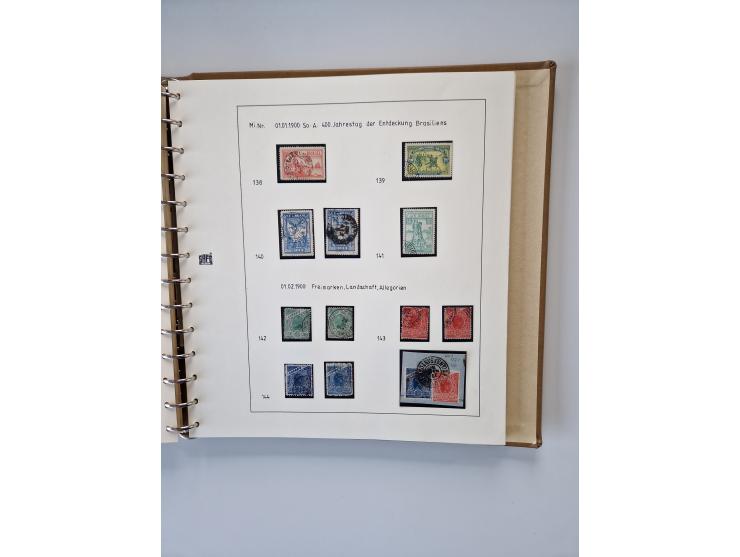 1843/2007 (ca.), umfangreiche postfrische, ungebrauchte und gebrauchte Sammlung in 32 Alben mit Briefen, inkl. amtlichen, Geb