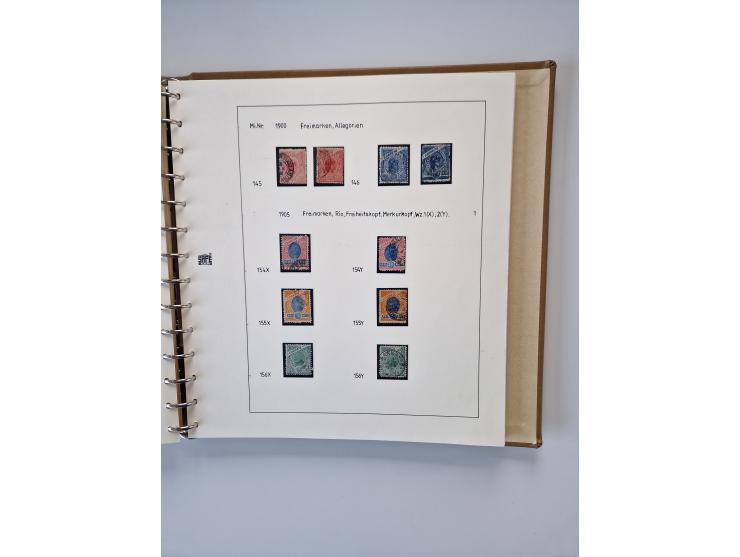 1843/2007 (ca.), umfangreiche postfrische, ungebrauchte und gebrauchte Sammlung in 32 Alben mit Briefen, inkl. amtlichen, Geb