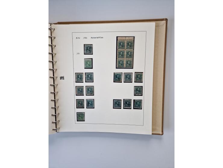 1843/2007 (ca.), umfangreiche postfrische, ungebrauchte und gebrauchte Sammlung in 32 Alben mit Briefen, inkl. amtlichen, Geb