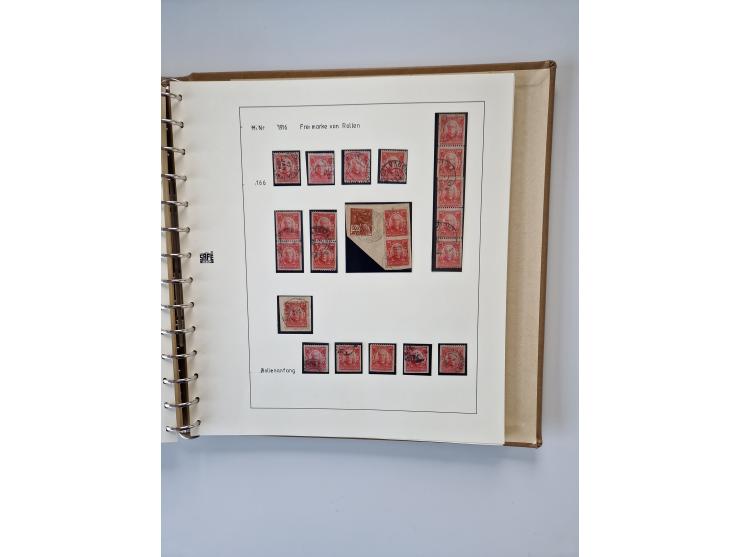 1843/2007 (ca.), umfangreiche postfrische, ungebrauchte und gebrauchte Sammlung in 32 Alben mit Briefen, inkl. amtlichen, Geb