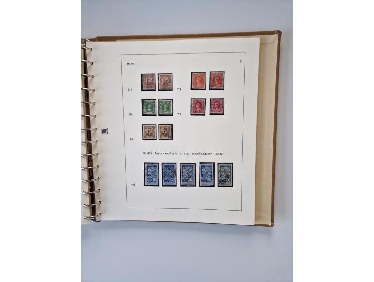 1843/2007 (ca.), umfangreiche postfrische, ungebrauchte und gebrauchte Sammlung in 32 Alben mit Briefen, inkl. amtlichen, Geb