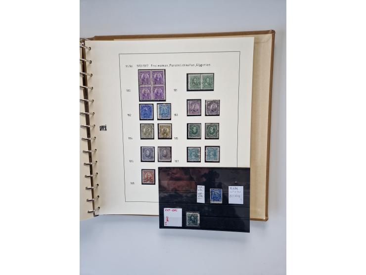 1843/2007 (ca.), umfangreiche postfrische, ungebrauchte und gebrauchte Sammlung in 32 Alben mit Briefen, inkl. amtlichen, Geb