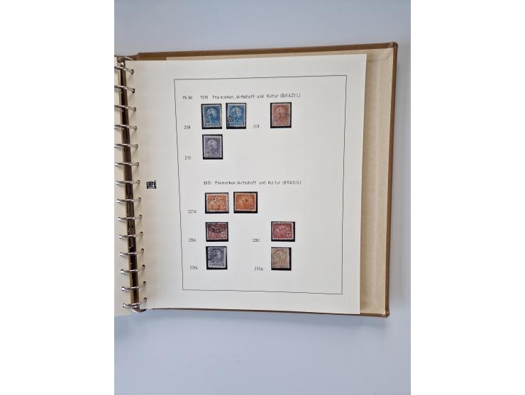 1843/2007 (ca.), umfangreiche postfrische, ungebrauchte und gebrauchte Sammlung in 32 Alben mit Briefen, inkl. amtlichen, Geb