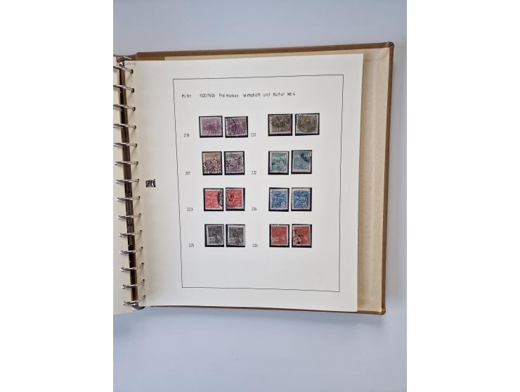 1843/2007 (ca.), umfangreiche postfrische, ungebrauchte und gebrauchte Sammlung in 32 Alben mit Briefen, inkl. amtlichen, Geb