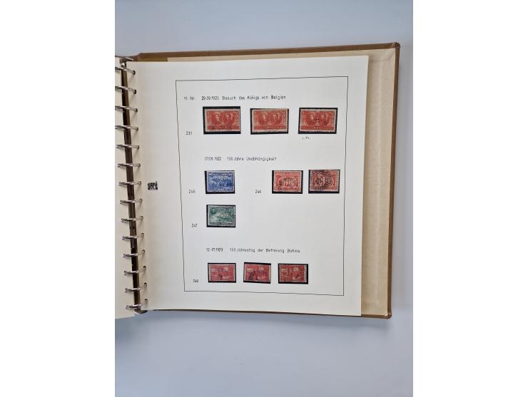 1843/2007 (ca.), umfangreiche postfrische, ungebrauchte und gebrauchte Sammlung in 32 Alben mit Briefen, inkl. amtlichen, Geb