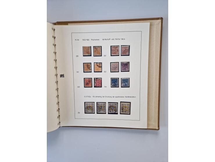 1843/2007 (ca.), umfangreiche postfrische, ungebrauchte und gebrauchte Sammlung in 32 Alben mit Briefen, inkl. amtlichen, Geb