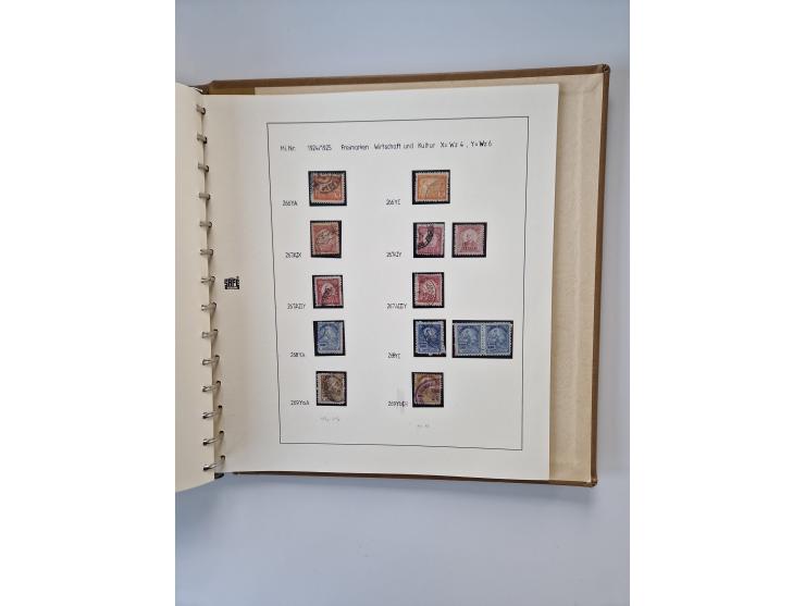 1843/2007 (ca.), umfangreiche postfrische, ungebrauchte und gebrauchte Sammlung in 32 Alben mit Briefen, inkl. amtlichen, Geb