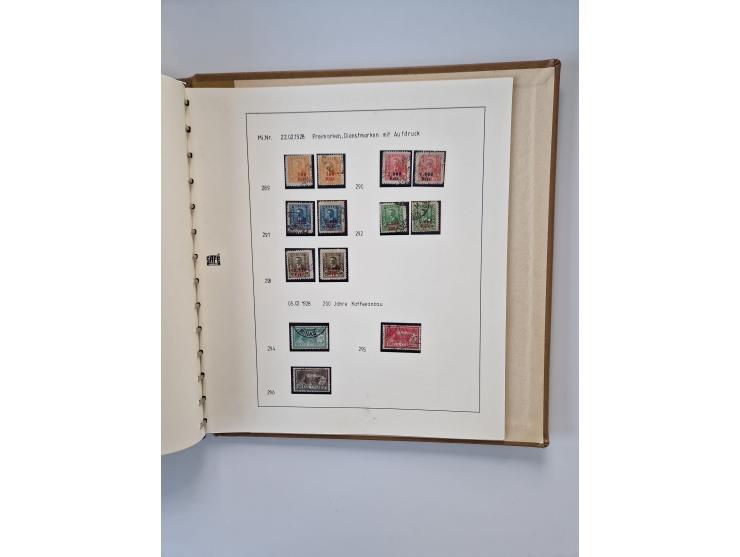 1843/2007 (ca.), umfangreiche postfrische, ungebrauchte und gebrauchte Sammlung in 32 Alben mit Briefen, inkl. amtlichen, Geb