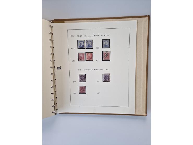 1843/2007 (ca.), umfangreiche postfrische, ungebrauchte und gebrauchte Sammlung in 32 Alben mit Briefen, inkl. amtlichen, Geb