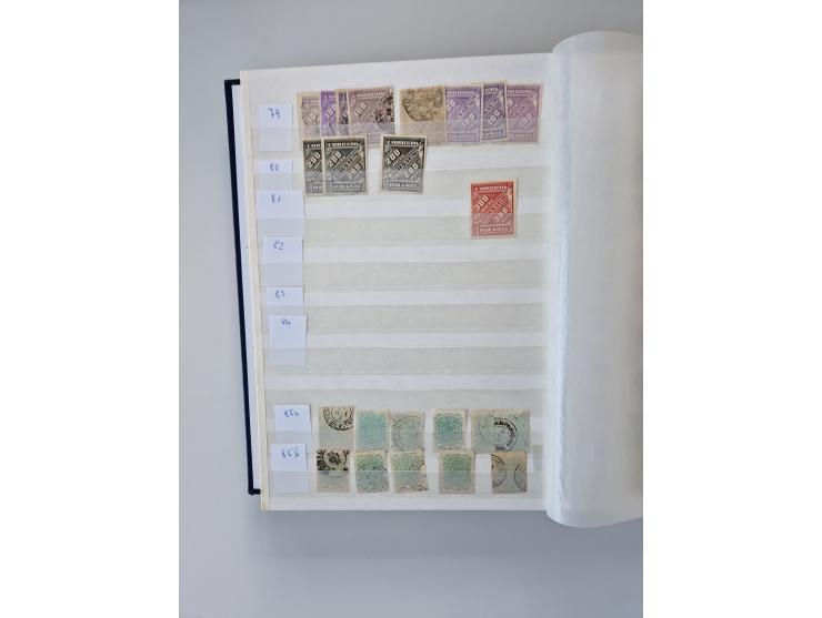 1843/2007 (ca.), umfangreiche postfrische, ungebrauchte und gebrauchte Sammlung in 32 Alben mit Briefen, inkl. amtlichen, Geb