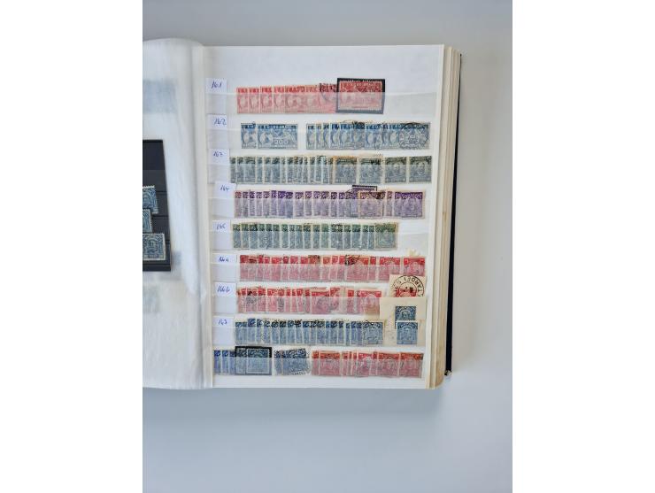 1843/2007 (ca.), umfangreiche postfrische, ungebrauchte und gebrauchte Sammlung in 32 Alben mit Briefen, inkl. amtlichen, Geb