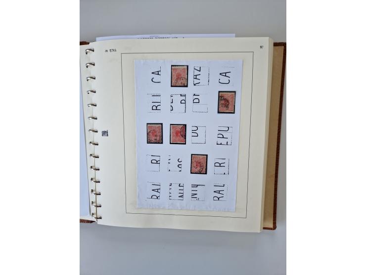 1843/2007 (ca.), umfangreiche postfrische, ungebrauchte und gebrauchte Sammlung in 32 Alben mit Briefen, inkl. amtlichen, Geb