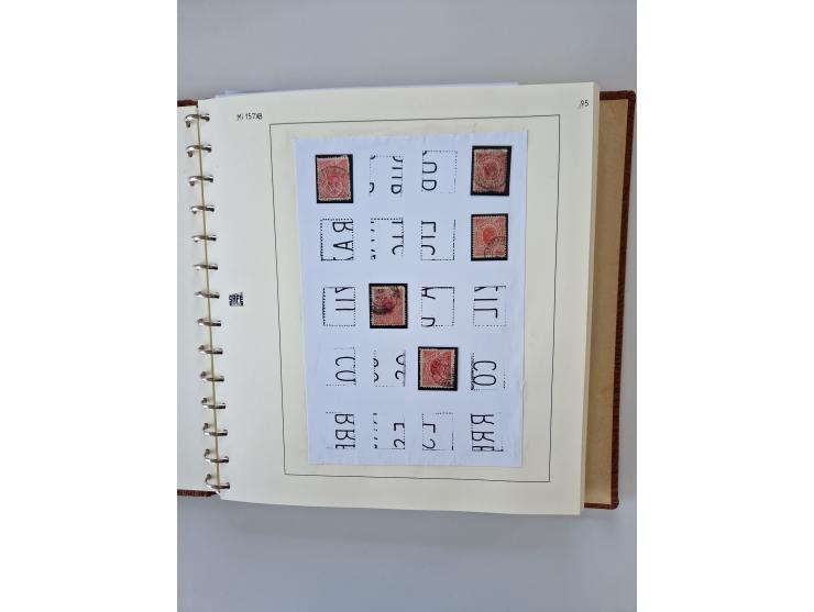 1843/2007 (ca.), umfangreiche postfrische, ungebrauchte und gebrauchte Sammlung in 32 Alben mit Briefen, inkl. amtlichen, Geb