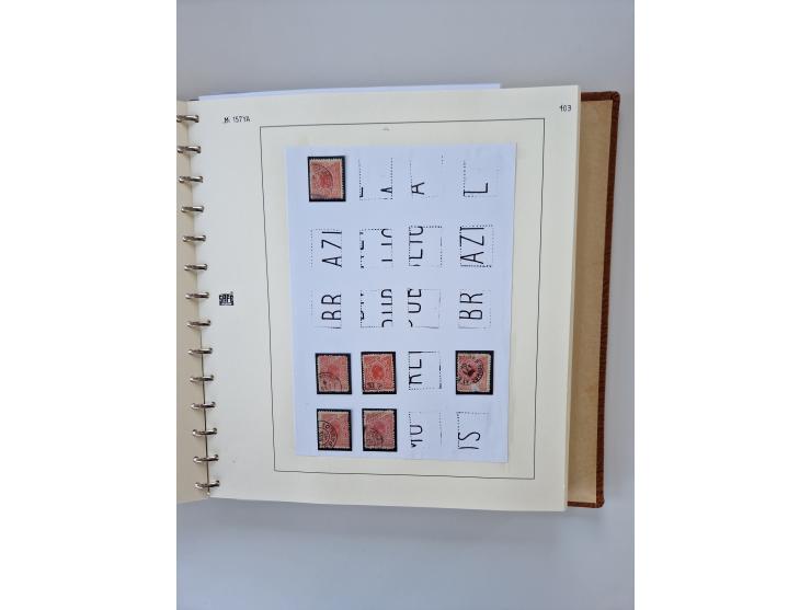 1843/2007 (ca.), umfangreiche postfrische, ungebrauchte und gebrauchte Sammlung in 32 Alben mit Briefen, inkl. amtlichen, Geb